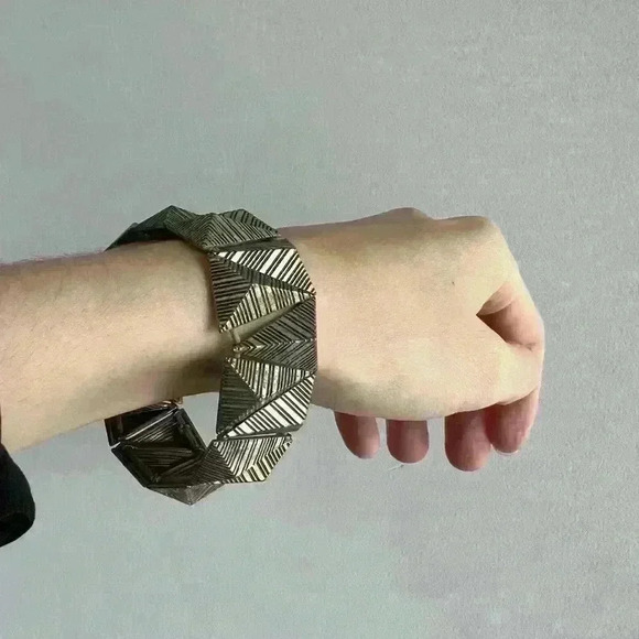 Triangle Aztec Chucky Brown Art to Wear  Bracelet Jewelry Accessory Boho - Picture 6 of 9